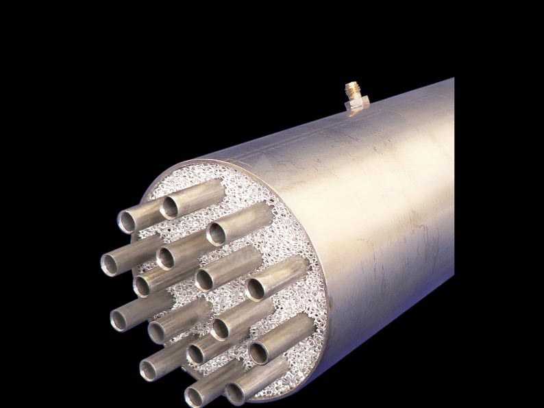 Foam aluminum for heat transfer