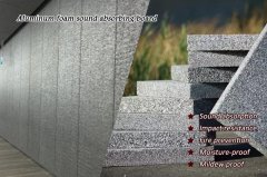 Aluminum foam sound absorbing board