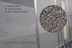 Sound insulation aluminum foam panels