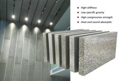 Aluminium foam for architecture building