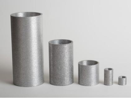 Foam aluminum tube pipe