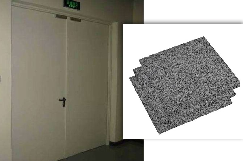 Aluminum foam for fire doors