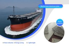 Marine foam aluminum plate